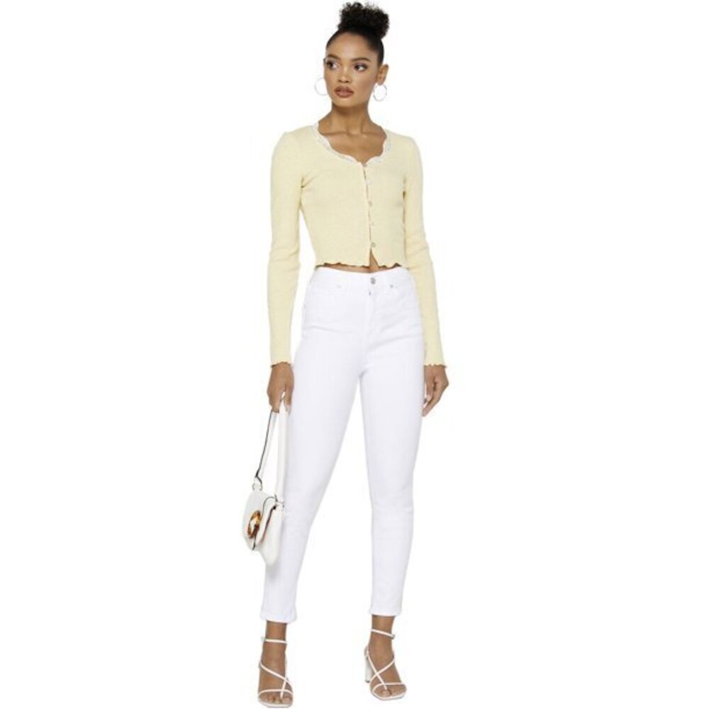 Abound Responsible Denim High Rise Skinny Jeans In White Size 26